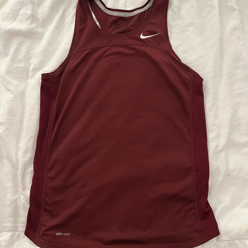 Nike Maroon Dri-FIT Tank Top